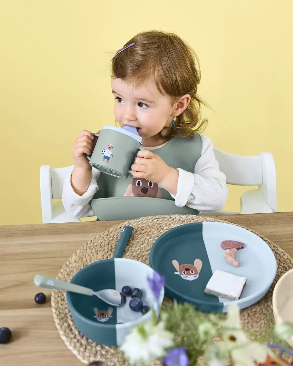 Lässig - TINY TEAM Trinklernbecher • Hund - ROSA ECK