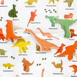Laurence King Publishing - 49 DINOSAURIER UND 1 ASTEROID Puzzle - ROSA ECK - Kinder, LKP, LKV