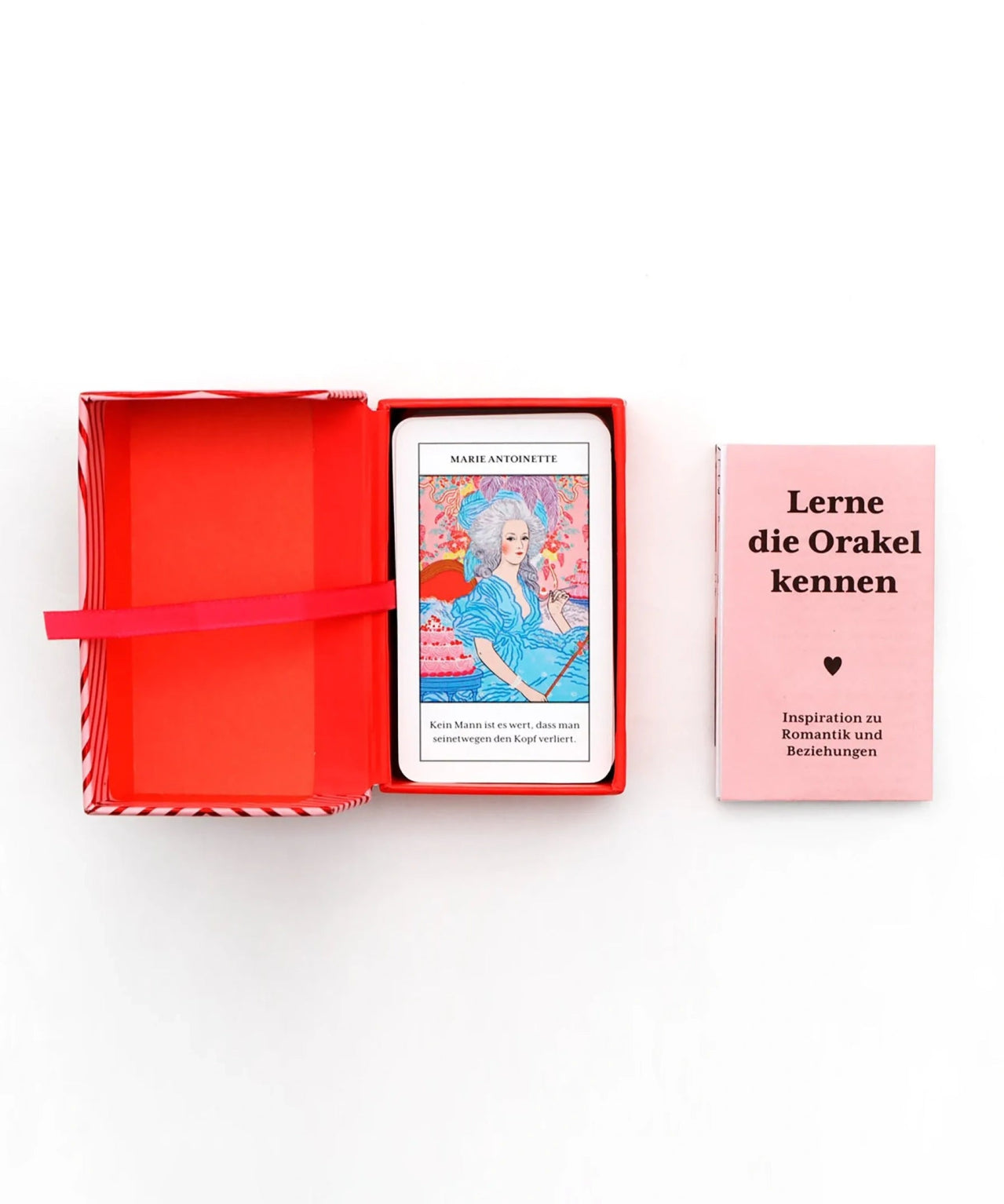 Laurence King Publishing - LIEBES - ORAKEL MINI Tarotkarten - Spiel - ROSA ECK