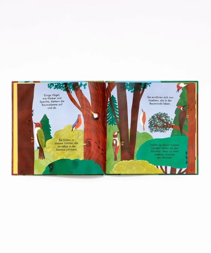 Laurence King Publishing - WUNDERBARER WALD Kinderbuch • Bäume und Vögel - ROSA ECK