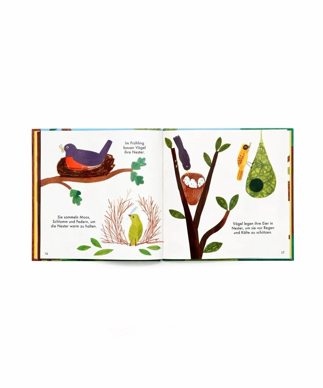 Laurence King Publishing - WUNDERBARER WALD Kinderbuch • Bäume und Vögel - ROSA ECK