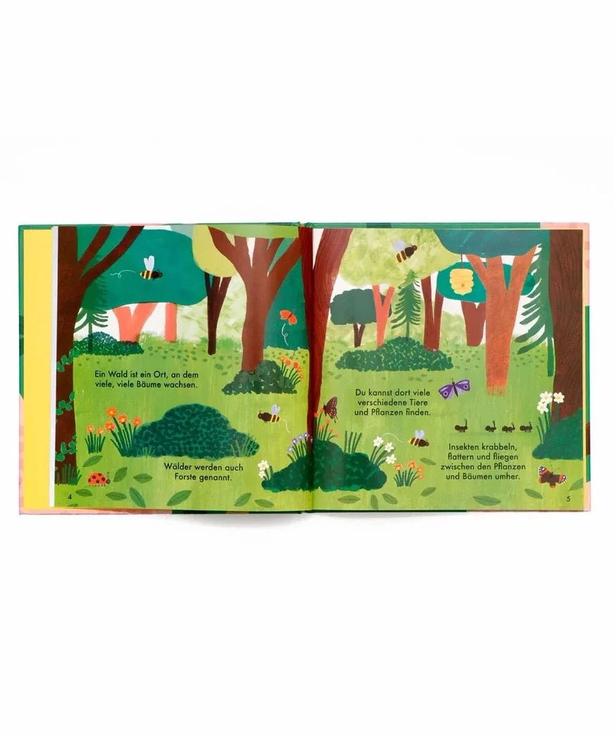 Laurence King Publishing - WUNDERBARER WALD Kinderbuch • Insekten und Blumen - ROSA ECK