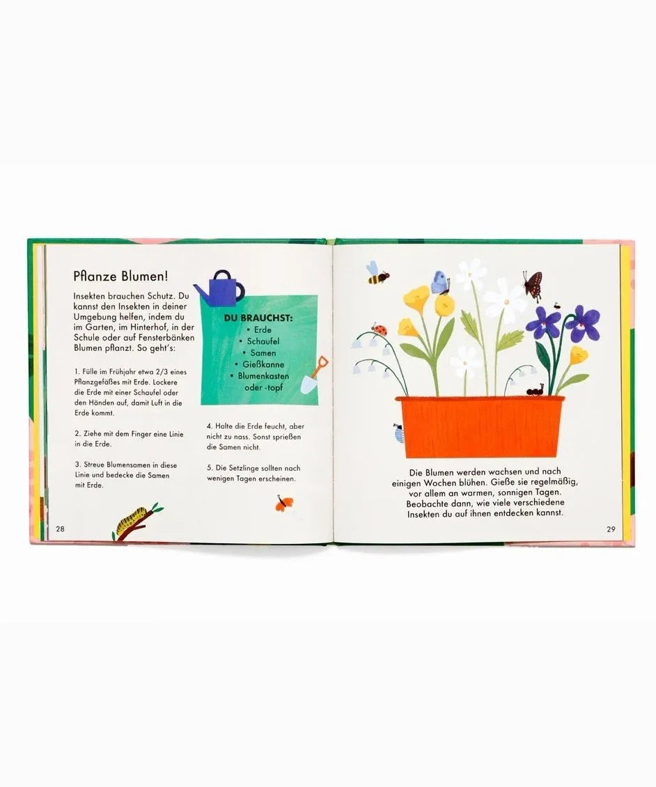 Laurence King Publishing - WUNDERBARER WALD Kinderbuch • Insekten und Blumen - ROSA ECK