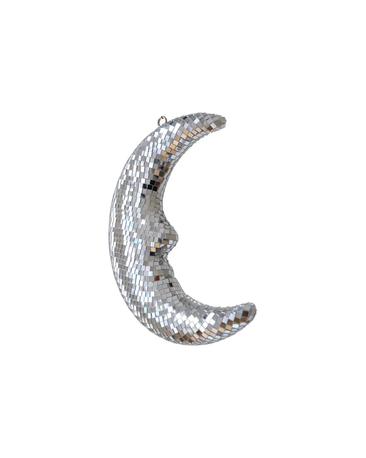 Le petit Souk - Facetten-Mond zum Aufhängen (22 cm) • Silber - ROSA ECK