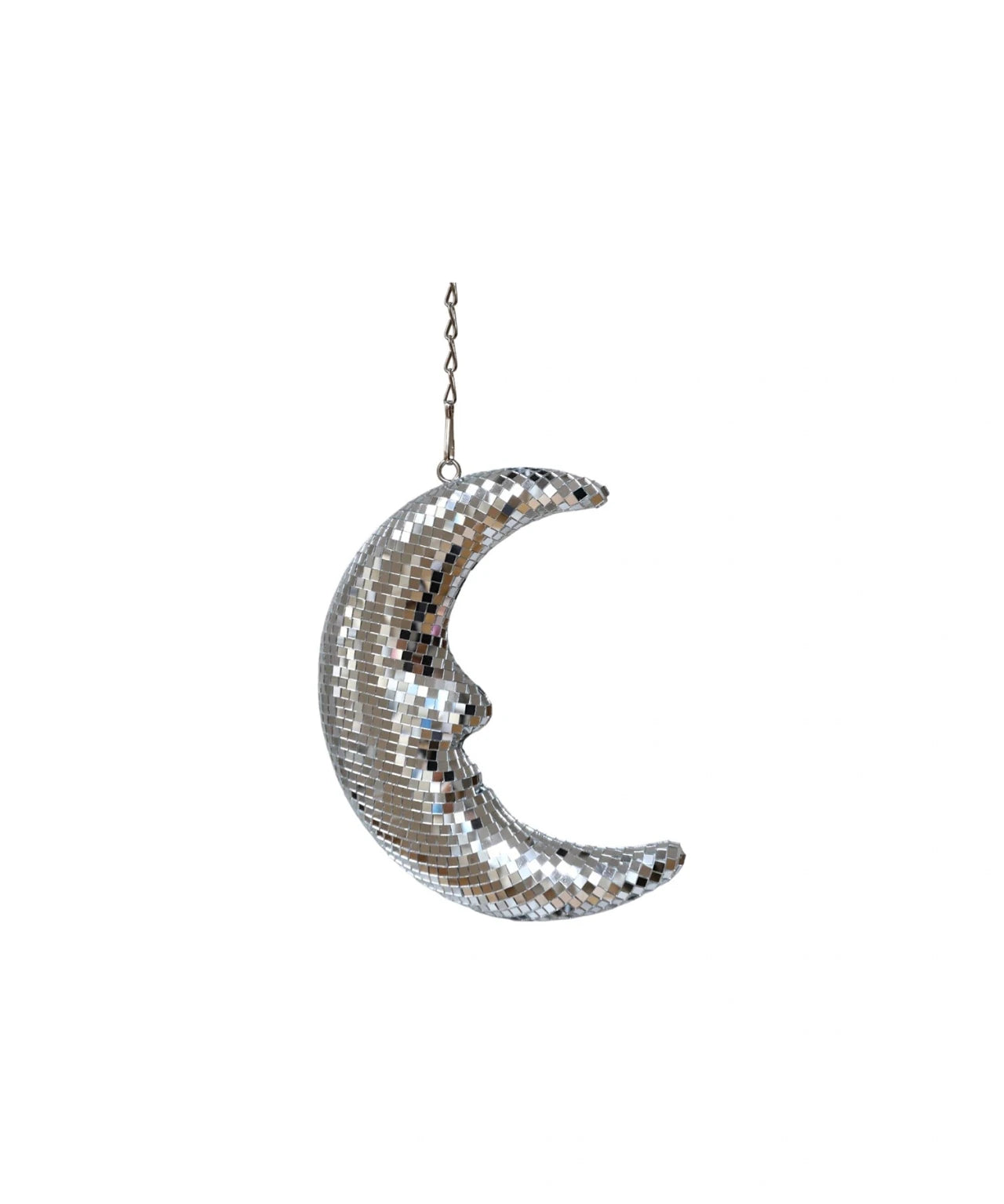 Le petit Souk - Facetten-Mond zum Aufhängen (22 cm) • Silber - ROSA ECK