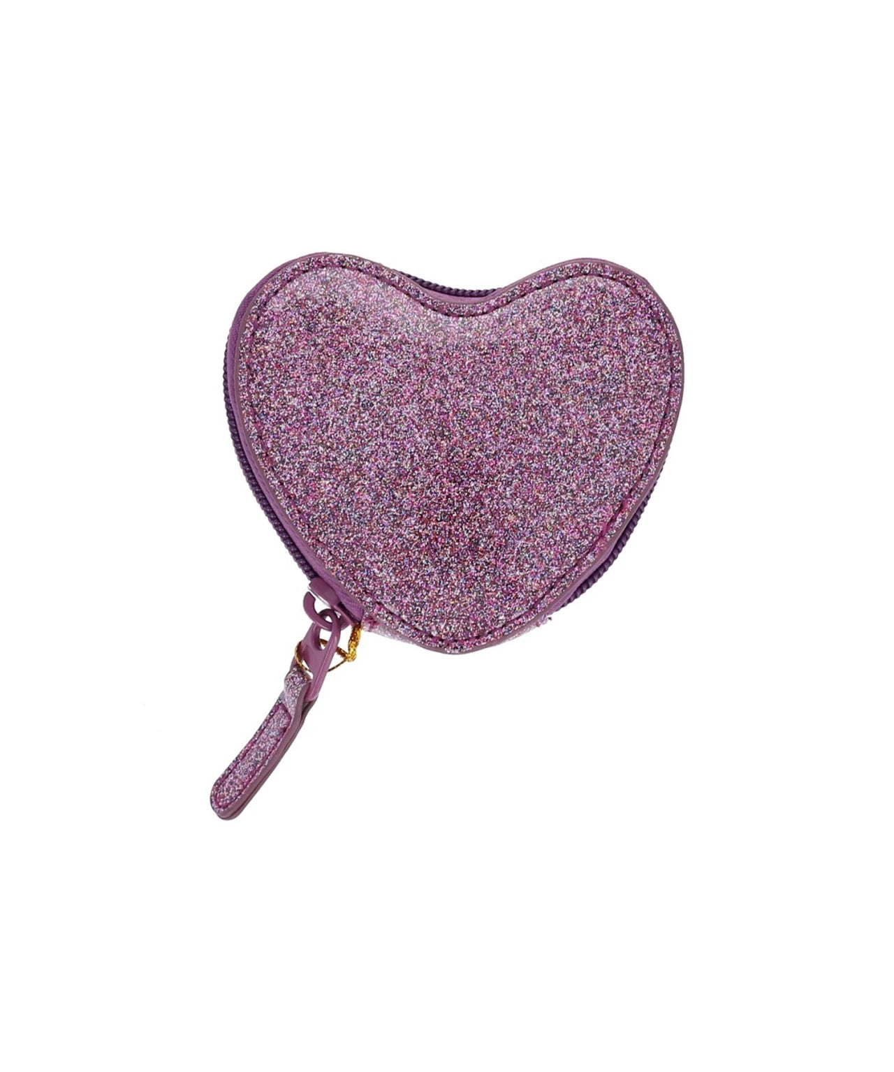 Le petit Souk - Kinder-Geldbeutel mit Glitzer • Herz Lila - ROSA ECK