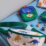 Le petit Souk - Kinder-Geldbeutel mit Karabiner • Dino Explo - ROSA ECK