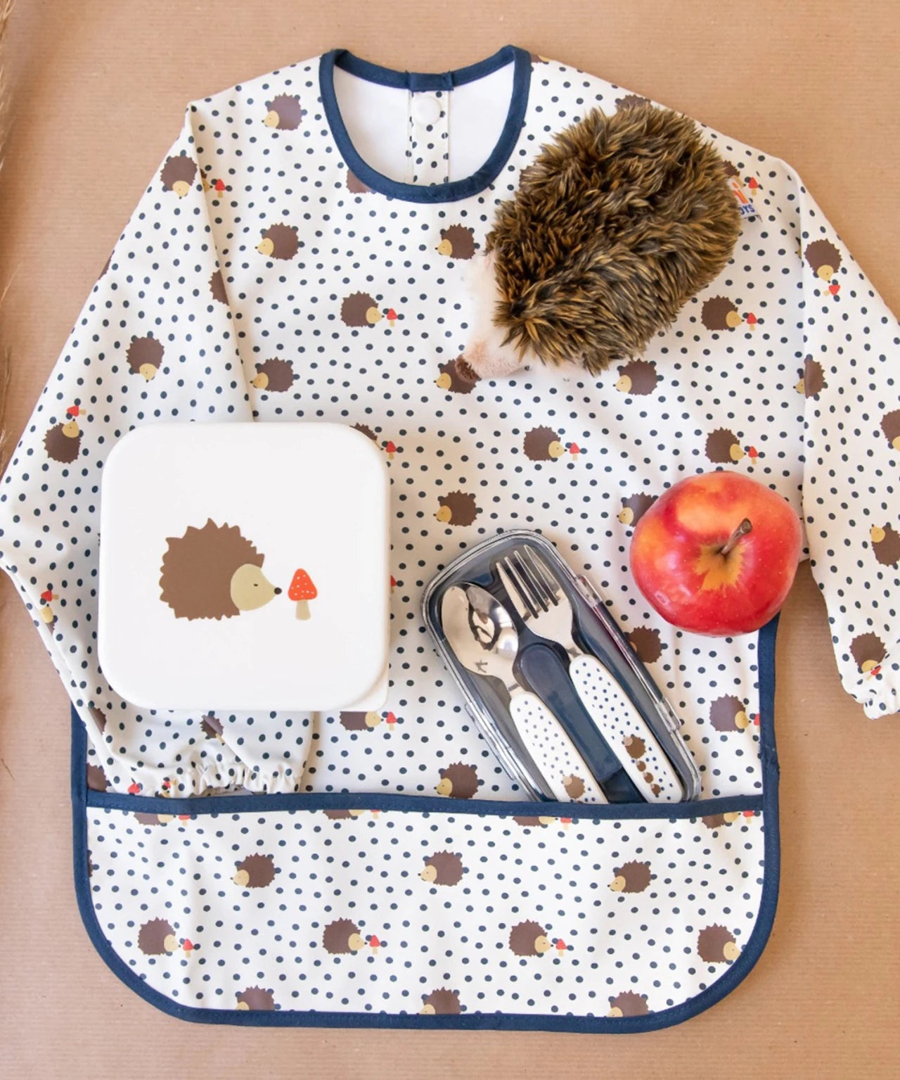 Le petit Souk - Kinderbesteck mit Etui • Igel - ROSA ECK