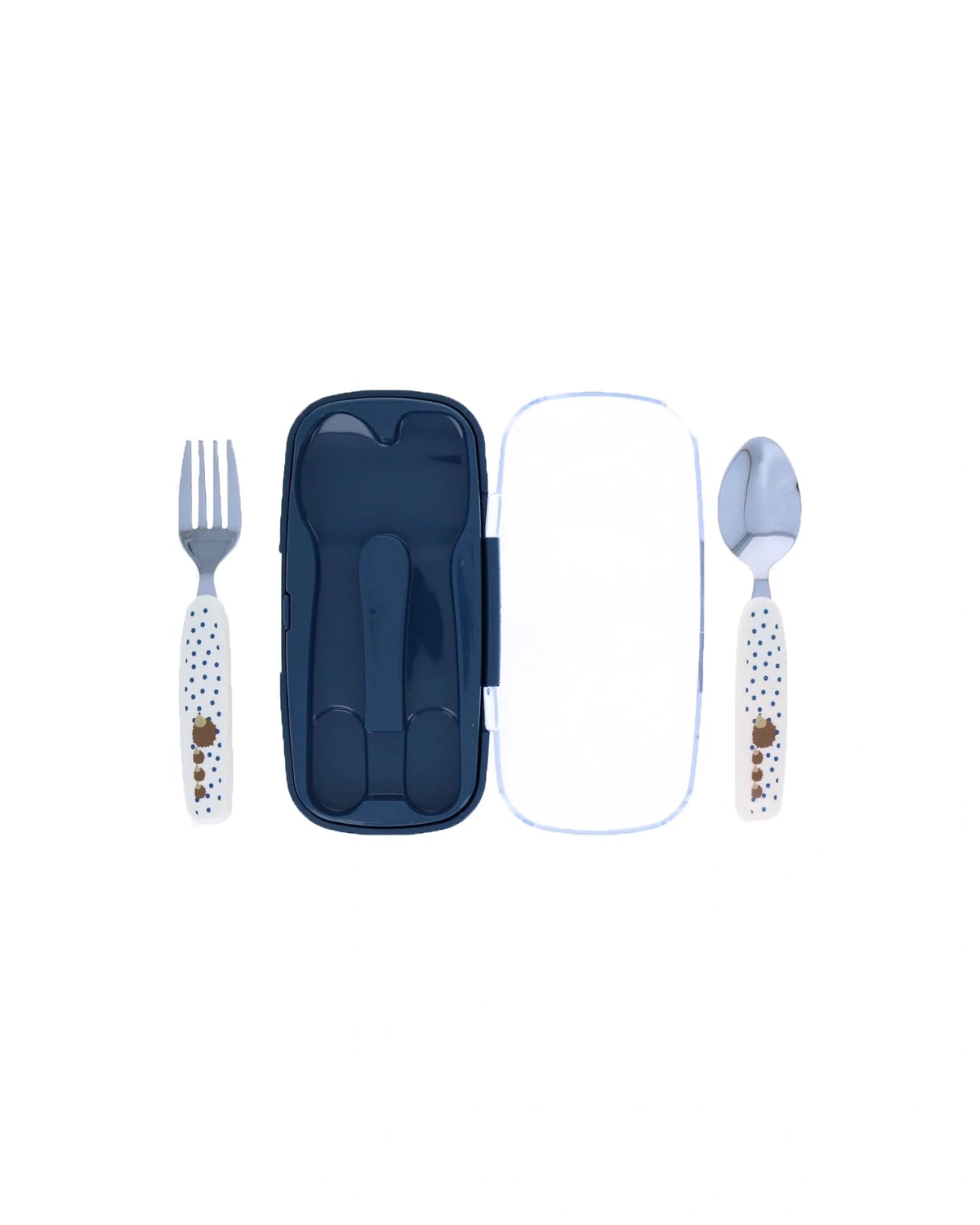 Le petit Souk - Kinderbesteck mit Etui • Igel - ROSA ECK