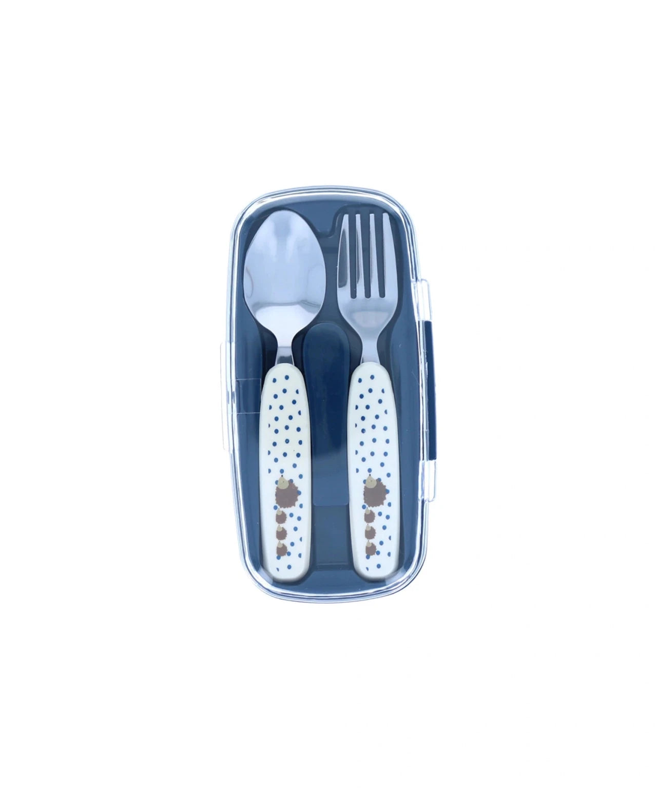 Le petit Souk - Kinderbesteck mit Etui • Igel - ROSA ECK