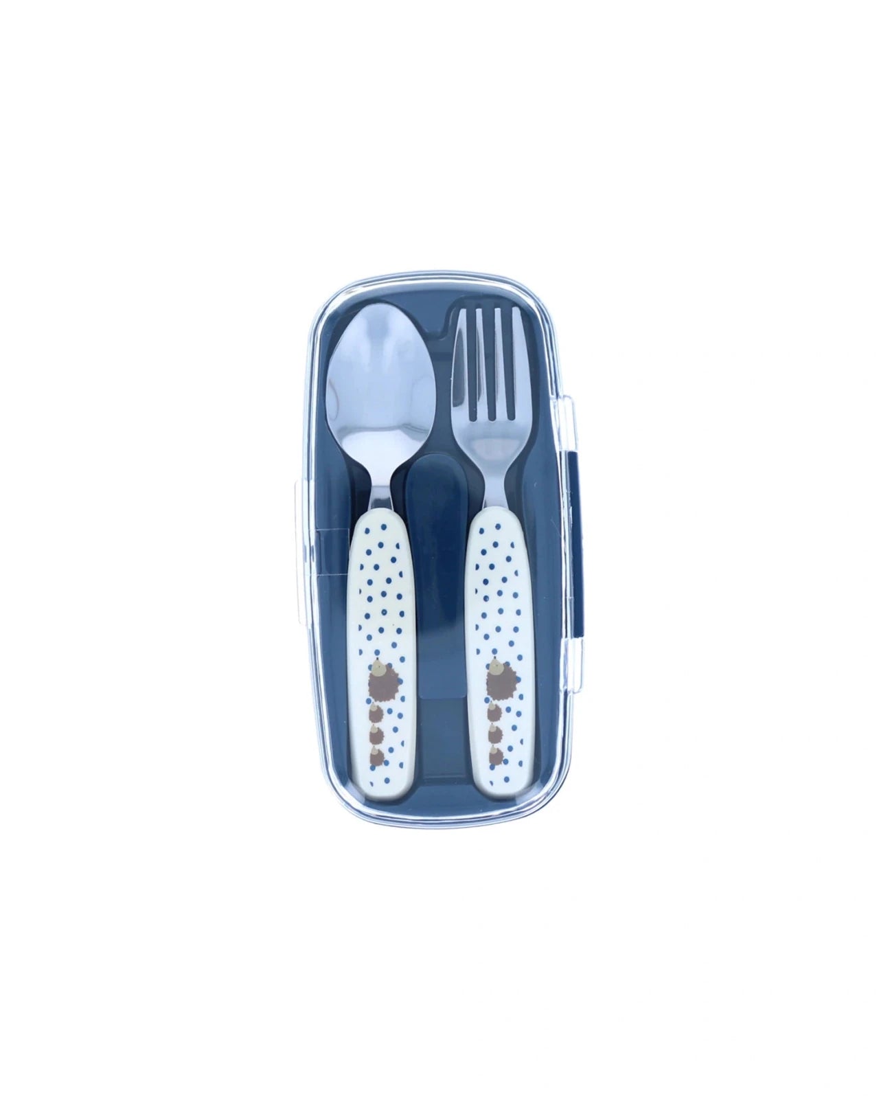 Le petit Souk - Kinderbesteck mit Etui • Igel - ROSA ECK