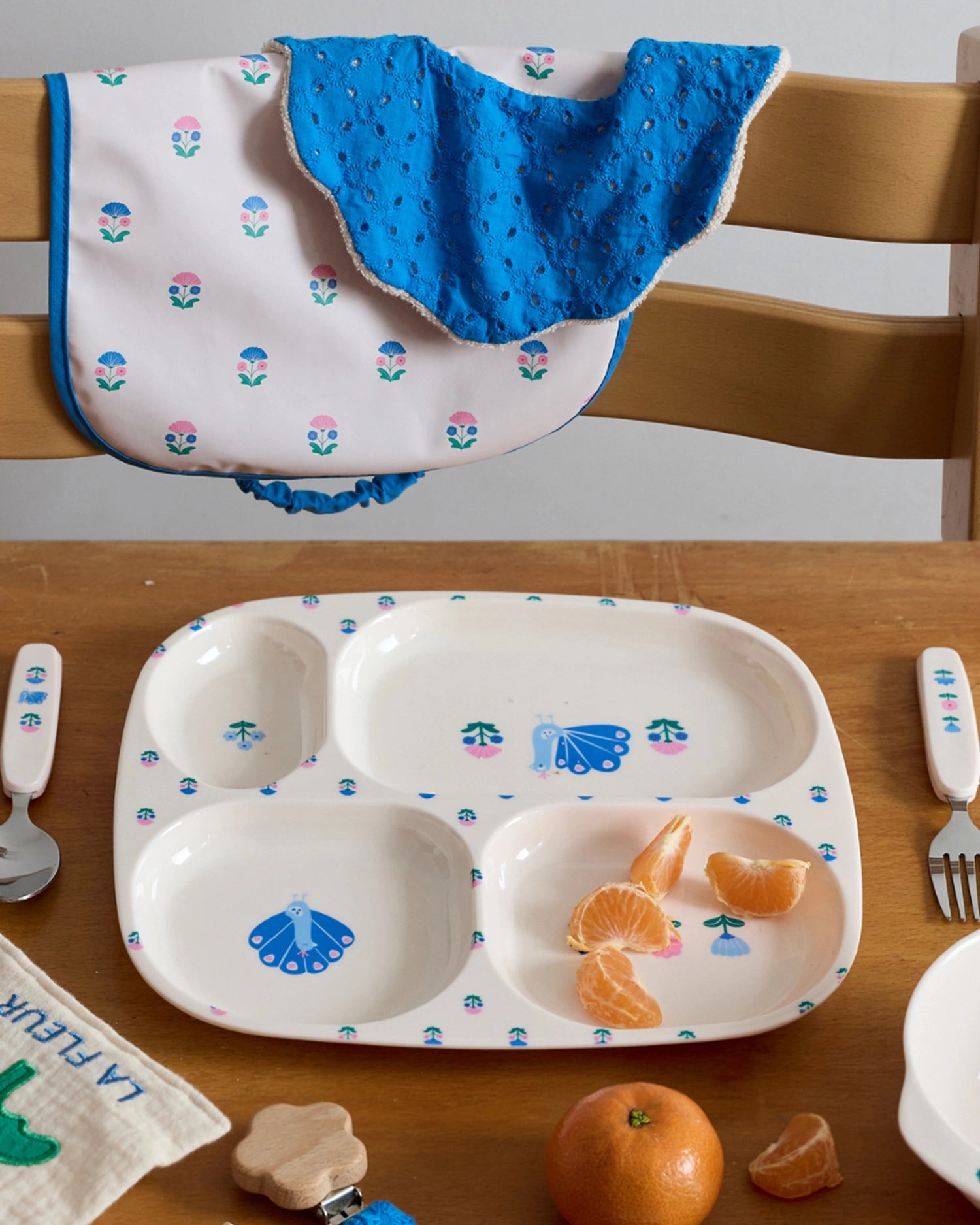 Kinderbesteck mit Etui • Pfau