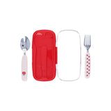 Le petit Souk - Kinderbesteck mit Etui • Vichy Apfel - ROSA ECK