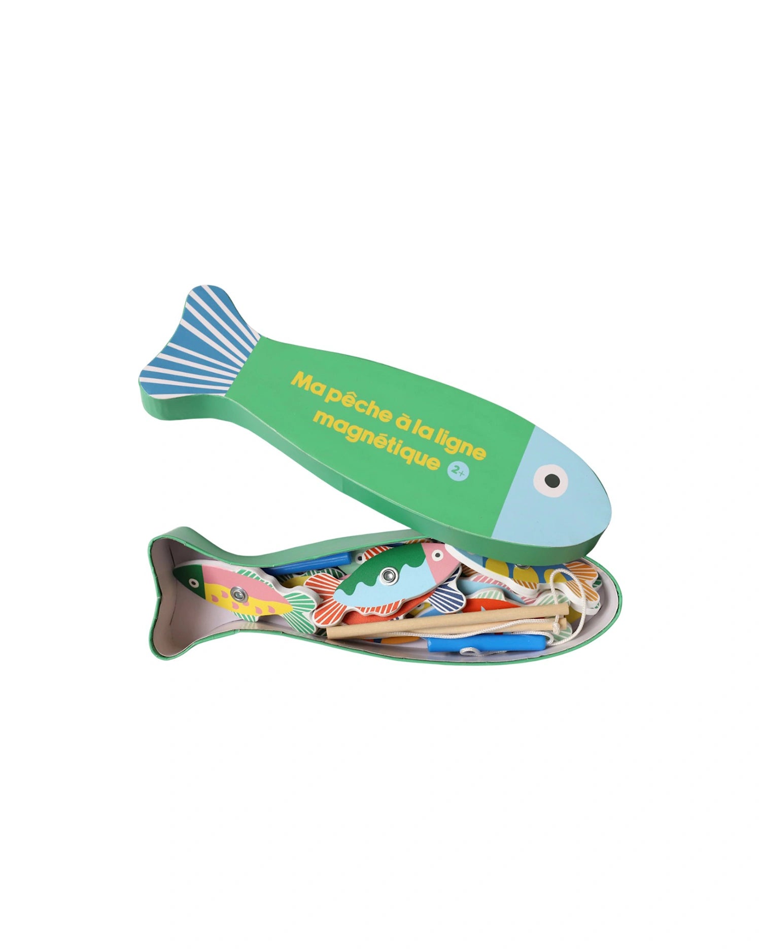 Magnetisches Angelspiel aus Holz • Fische