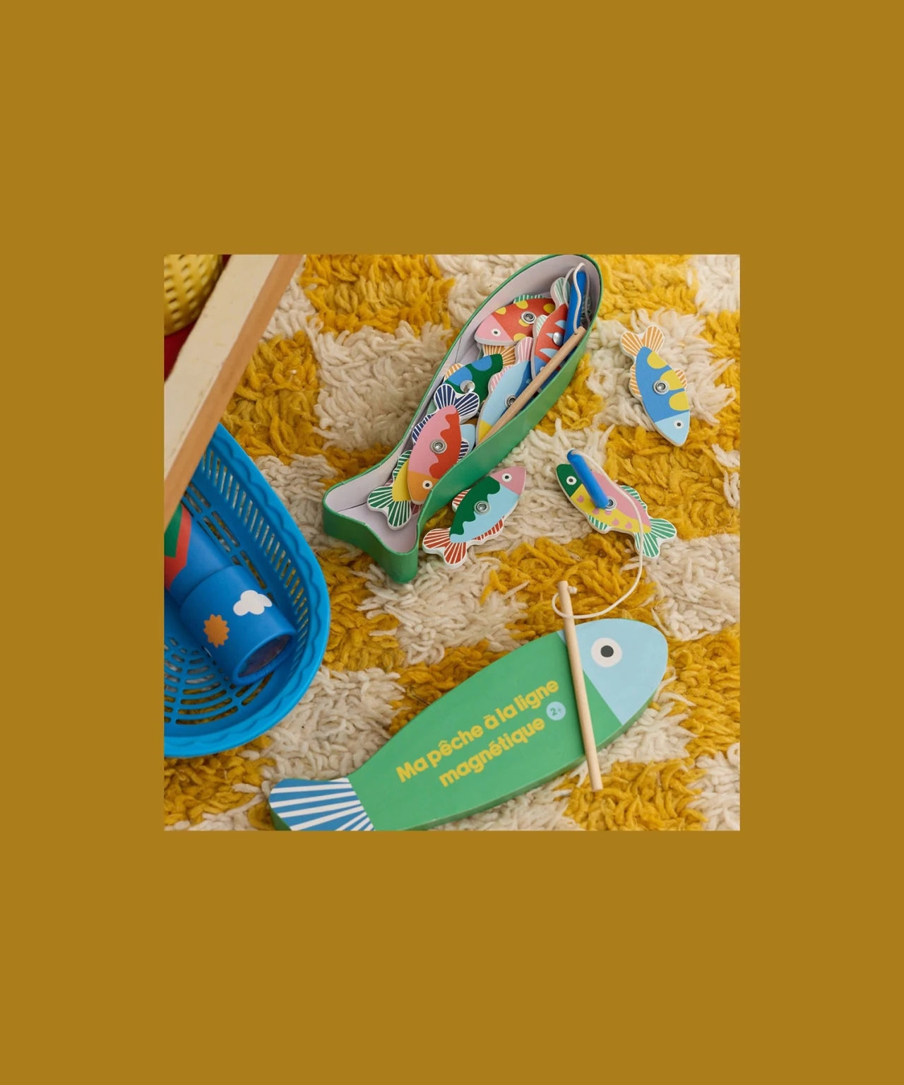 Le petit Souk - Magnetisches Angelspiel aus Holz • Fische - ROSA ECK