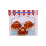 Le petit Souk - Mini-Haarklammern (3er-Set) • Croissant - ROSA ECK