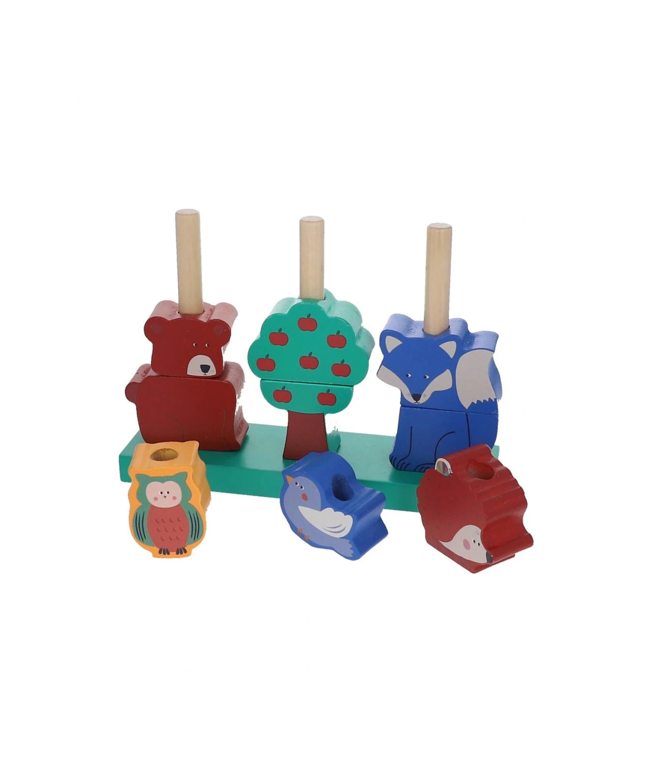 Le petit Souk - Stapelspiel aus Holz • Waldtiere - ROSA ECK
