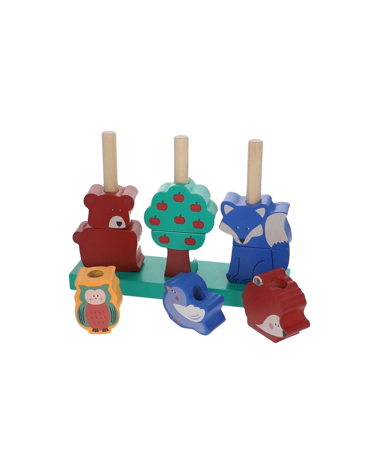 Le petit Souk - Stapelspiel aus Holz • Waldtiere - ROSA ECK