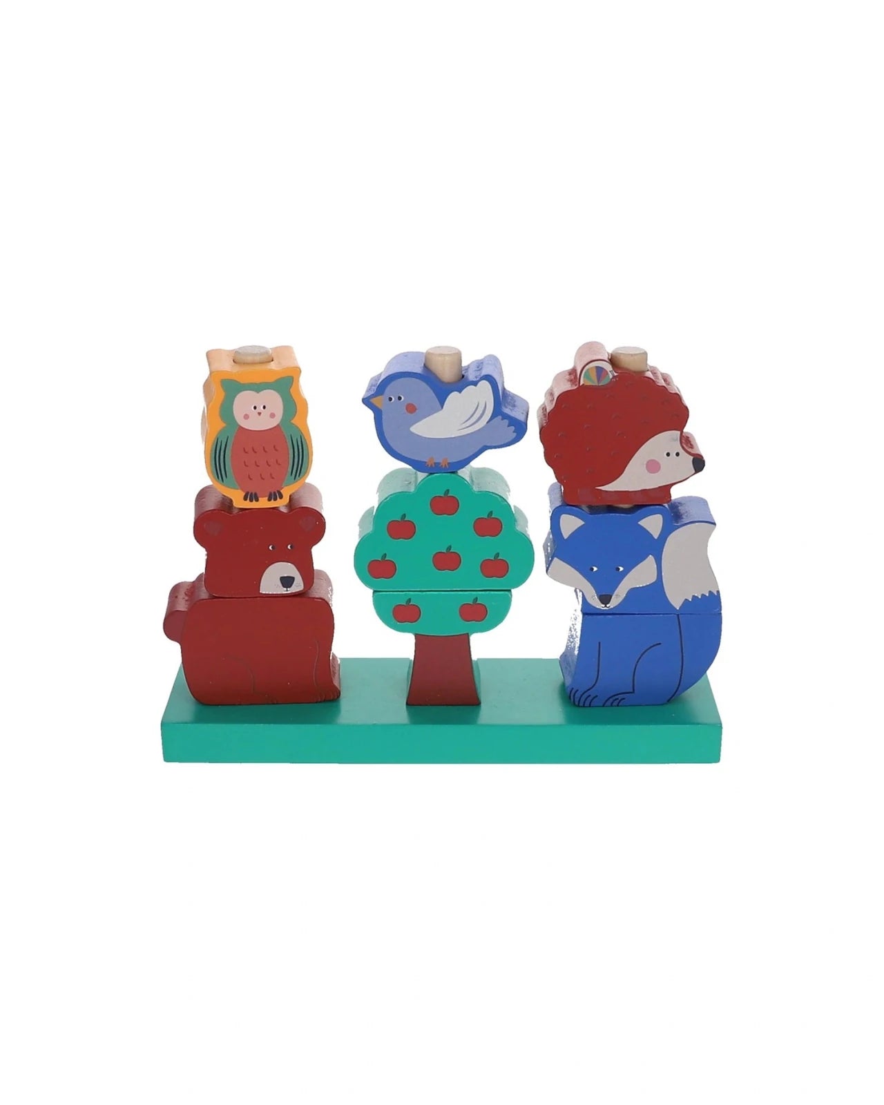 Le petit Souk - Stapelspiel aus Holz • Waldtiere - ROSA ECK