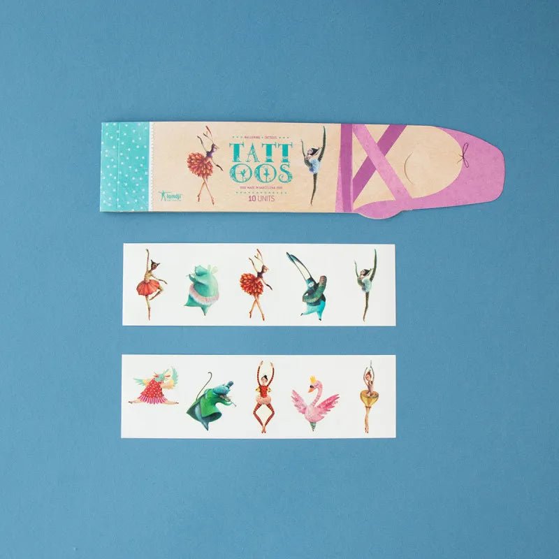 Londji - BALLERINE Temporäre Kinder - Tattoos - Kindertattoos - ROSA ECK