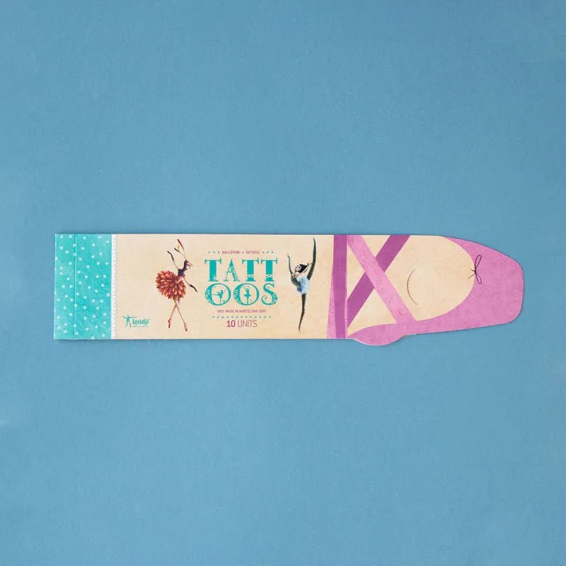 Londji - BALLERINE Temporäre Kinder - Tattoos - Kindertattoos - ROSA ECK