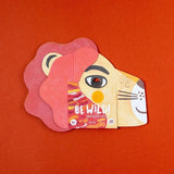 Londji - BE WILD! LION Aktivitätsset • Maske & Sticker - Spielzeug - ROSA ECK