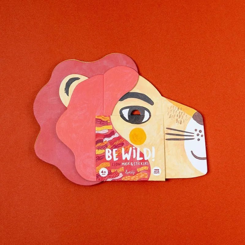 Londji - BE WILD! LION Aktivitätsset • Maske & Sticker - Spielzeug - ROSA ECK