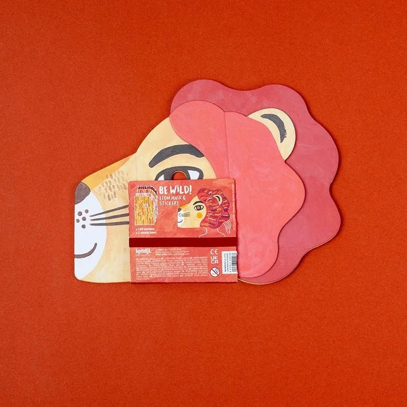 Londji - BE WILD! LION Aktivitätsset • Maske & Sticker - Spielzeug - ROSA ECK