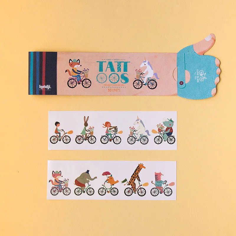 Londji - BIKES Temporäre Kinder - Tattoos - Kindertattoos - ROSA ECK