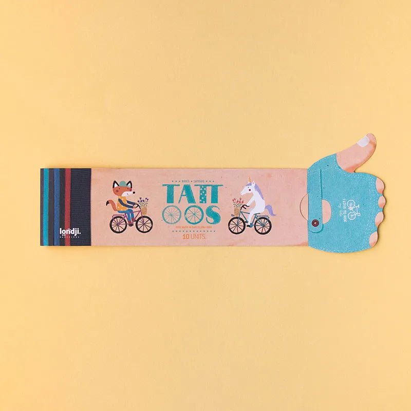 Londji - BIKES Temporäre Kinder - Tattoos - Kindertattoos - ROSA ECK