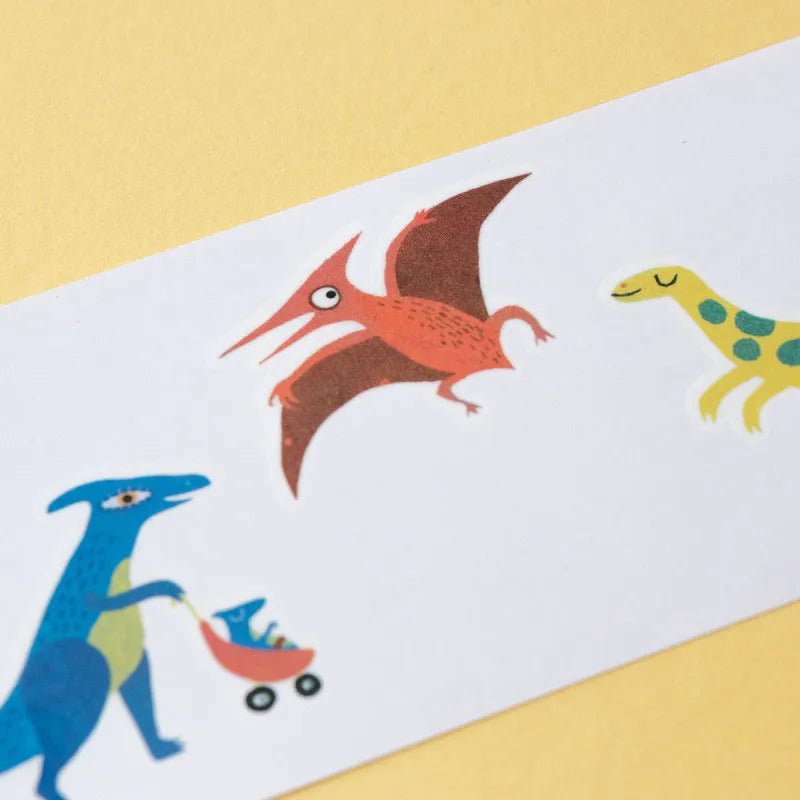 Londji - DINOSAURS Temporäre Kinder - Tattoos - Kindertattoos - ROSA ECK