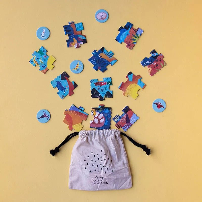 Londji - MY LITTLE DINO Pocket - Kinder - Puzzle - Puzzle - ROSA ECK