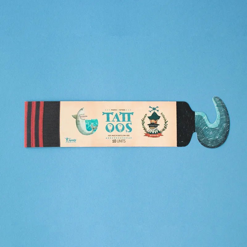 Londji - PIRATES Temporäre Kinder - Tattoos - Kindertattoos - ROSA ECK