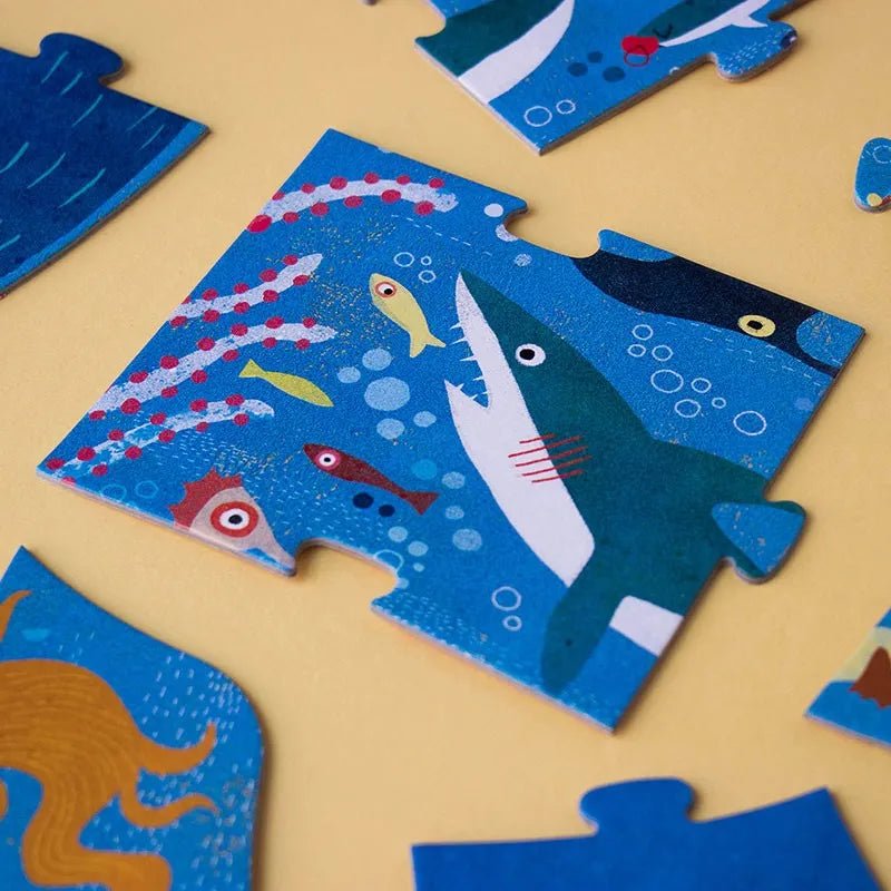 Londji - Puzzle (ab 3 Jahren) • My Big Blue Puzzle - ROSA ECK