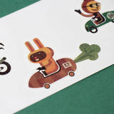 Londji - RACE Temporäre Kinder - Tattoos - Kindertattoos - ROSA ECK