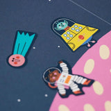 Londji - Sticker - Set (ab 3 Jahren) • Space - ROSA ECK