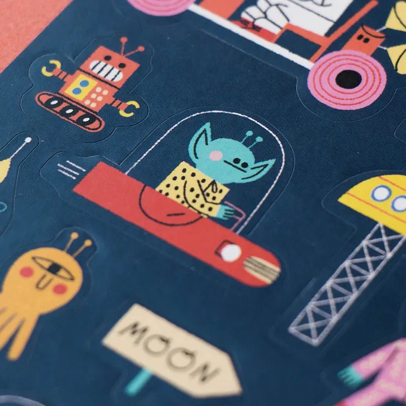 Londji - Sticker - Set (ab 3 Jahren) • Space - ROSA ECK