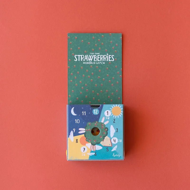 Londji - STRAWBERRIES Mini - Kinderspiel - Spiel - ROSA ECK