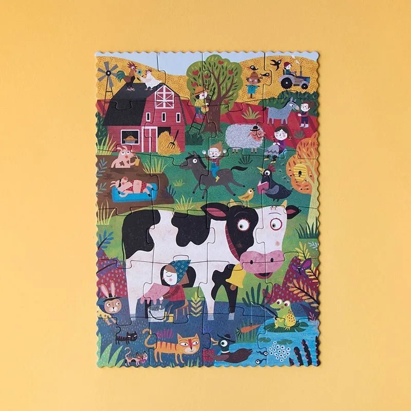 Londji - Taschenpuzzle (ab 3 Jahren) • My Little Farm - ROSA ECK