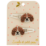 Luciole et Petit Pois - ALBA THE SPRINGER Kinder - Haarspangen (2er - Set) - ROSA ECK