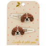 Luciole et Petit Pois - ALBA THE SPRINGER Kinder - Haarspangen (2er - Set) - ROSA ECK