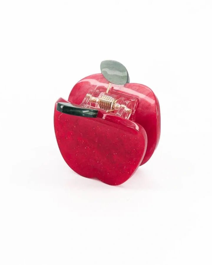 Luciole et Petit Pois - APFEL Mini - Haarclip für Kinder - ROSA ECK