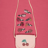 Luciole et Petit Pois - BERRY RASPBERRY Mini - Haarspangen (2er - Set) - ROSA ECK