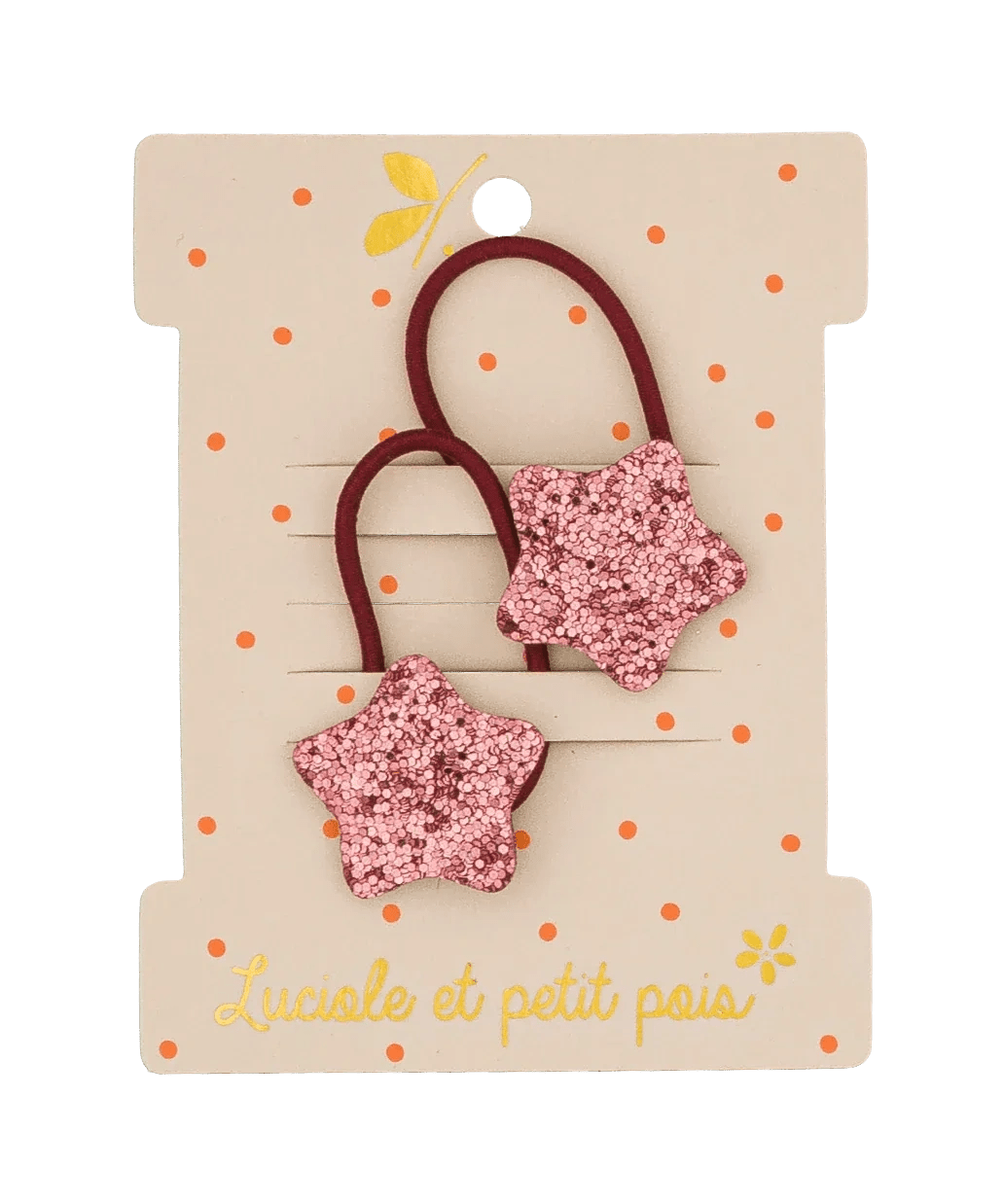 Luciole et Petit Pois - BUBBLE STAR Mini Haargummis • Raspberry (2er - Set) - ROSA ECK