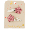 Luciole et Petit Pois - BUBBLE STAR Mini - Haarspangen • Raspberry (2er - Set) - ROSA ECK