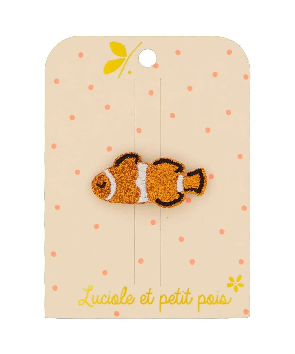 Luciole et Petit Pois - CLOWNFISCH Mini - Haarspange - ROSA ECK