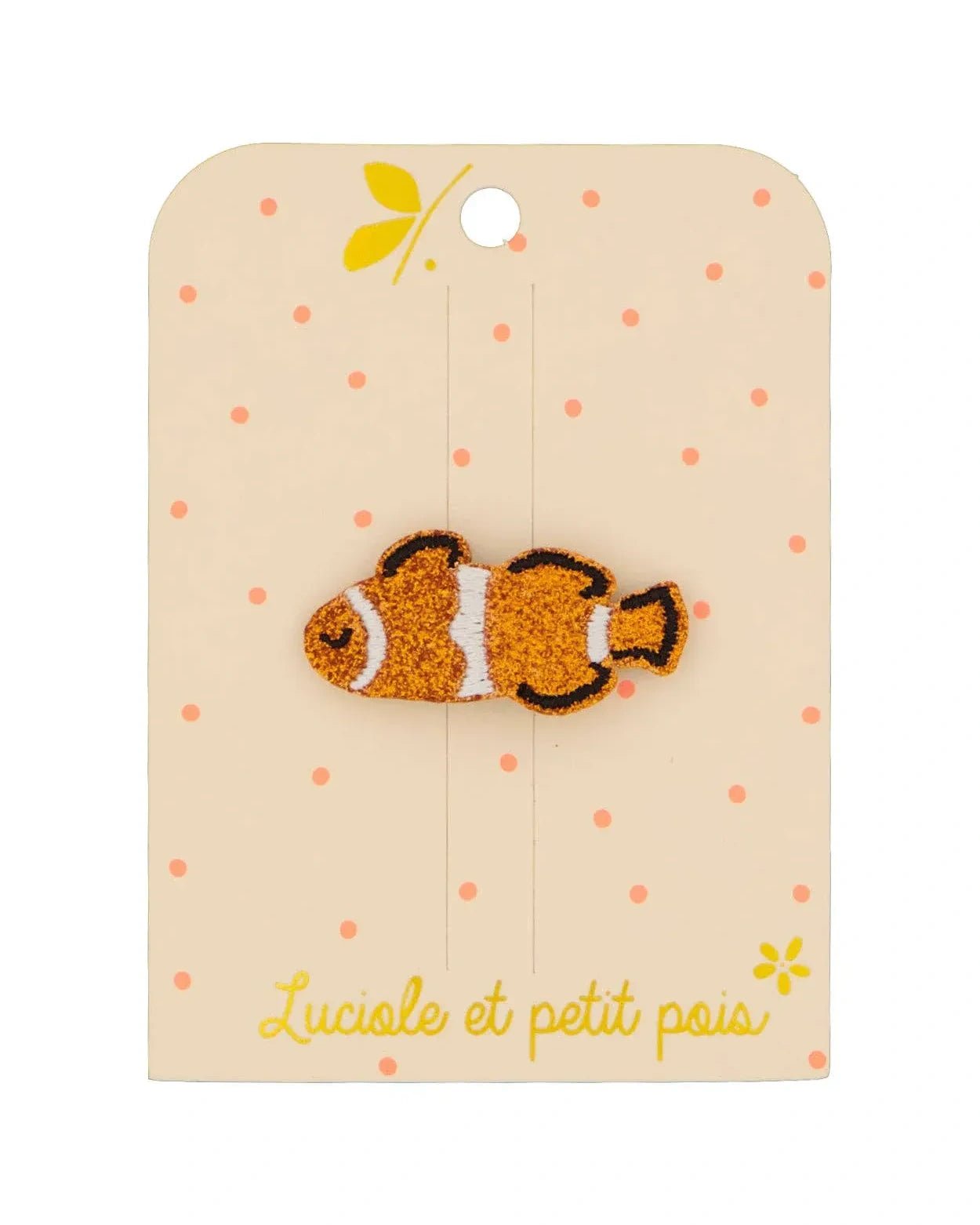 Luciole et Petit Pois - CLOWNFISCH Mini - Haarspange - ROSA ECK