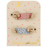 Luciole et Petit Pois - DACHSHUND Mini - Haarspangen (2er - Set) - ROSA ECK