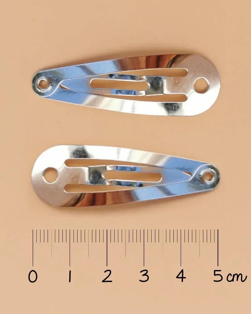 Luciole et Petit Pois - HERZ Mini - Haarspangen (2er - Set) - ROSA ECK