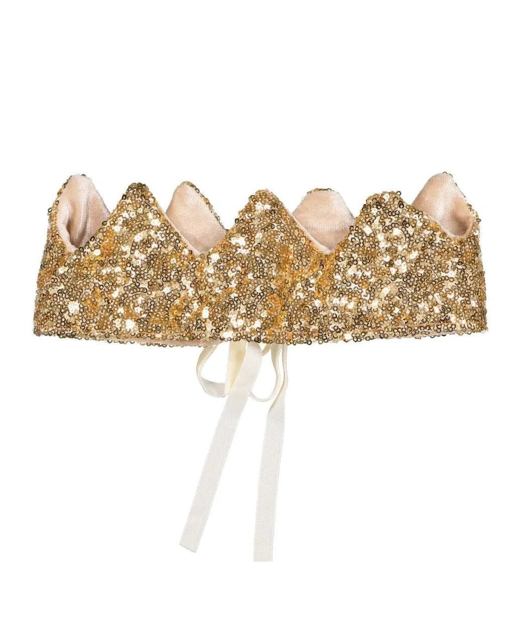 Luciole et Petit Pois - KRONE Kostümaccessoire • Goldene Pailletten - ROSA ECK